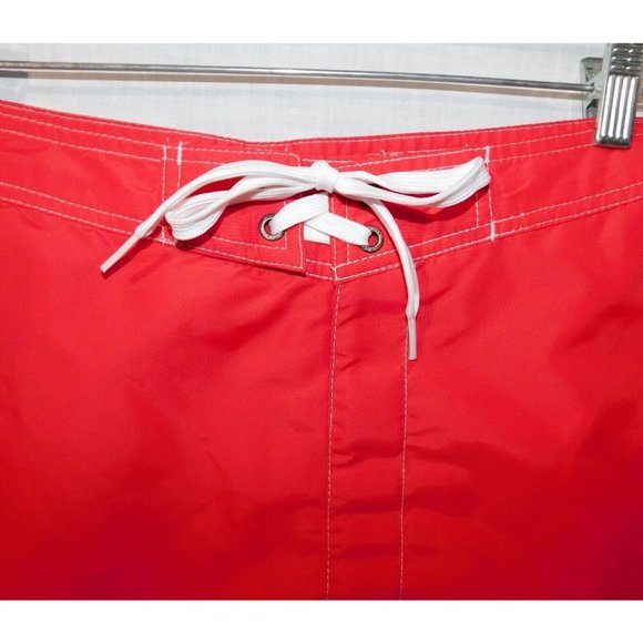 SUNDEK Mens 38 Red Rainbow Bum Swim Shorts Bathing Suit Board Shorts NEW w Tag - Picture 7 of 11
